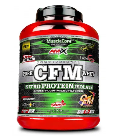 Суроватъчен Изолат - Зелена серия със Стевия, 1кг. / AMIX CFM Nitro Protein Isolate 1кг Суроватъчен Изолат - Зелена серия със Стевия, 1кг. / AMIX CFM Nitro Protein Isolate 1кг