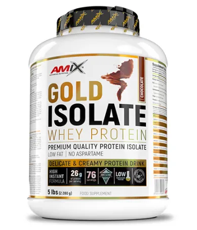 Златен Изолат 2.270гр. 76 дози / AMIX Gold Whey Protein Isolate Златен Изолат 2.270гр. 76 дози / AMIX Gold Whey Protein Isolate