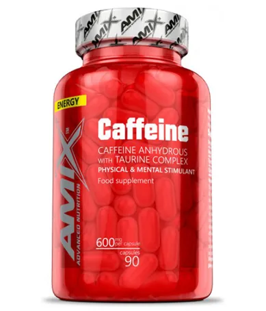 Кофеин 200мг + 400мг таурин 90 капс. / AMIX Caffeine with Taurine 90 caps.