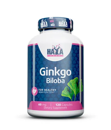Гинĸo Билoба 60 мг., 120 капс. / HAYA LABS Ginkgo Biloba 60 mg / 120 Caps Гинĸo Билoба 60 мг., 120 капс. / HAYA LABS Ginkgo Biloba 60 mg / 120 Caps