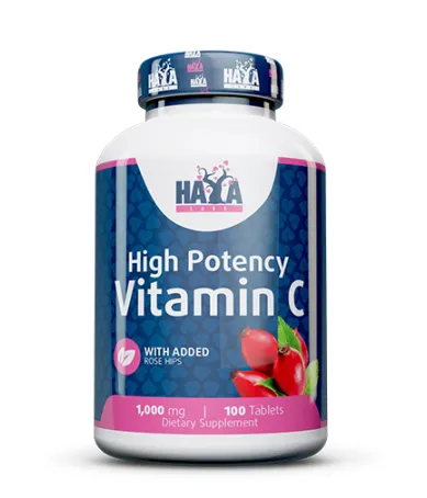Витамин Ц 1000мг с Екстракт от Шипка 100 табс. / HAYA LABS High Potency Vitamin C 1000 mg with Rose Hips 100Tabs Витамин Ц 1000мг с Екстракт от Шипка 100 табс. / HAYA LABS High Potency Vitamin C 1000 mg with Rose Hips 100Tabs