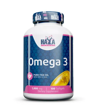 Омега 3 Рибено Масло 1000 мг., 100 софт. / HAYA LABS Omega 3 1000 mg Fish Oil / 100 Softgels Омега 3 Рибено Масло 1000 мг., 100 софт. / HAYA LABS Omega 3 1000 mg Fish Oil / 100 Softgels