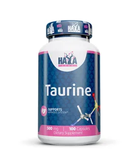 Таурин 500 мг., 100 капс. / HAYA LABS Taurine 500 mg / 100 Caps