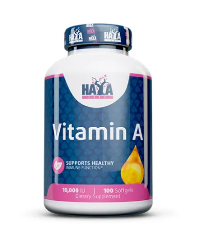 Вигамин А 10000 IU, 100 софт. / HAYA LABS Vitamin A 10000 IU / 100 Softgels