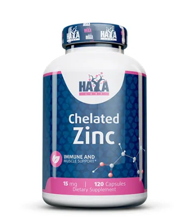 Високоусвоим Цинк (Хелатиран) 15 мг., 120 капс. / HAYA LABS Zinc 15 mg / 120 Caps Високоусвоим Цинк (Хелатиран) 15 мг., 120 капс. / HAYA LABS Zinc 15 mg / 120 Caps