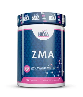 Цинк, Магнезий + Витамин Б-6, 180 капс. / HAYA LABS ZMA / 180 Caps