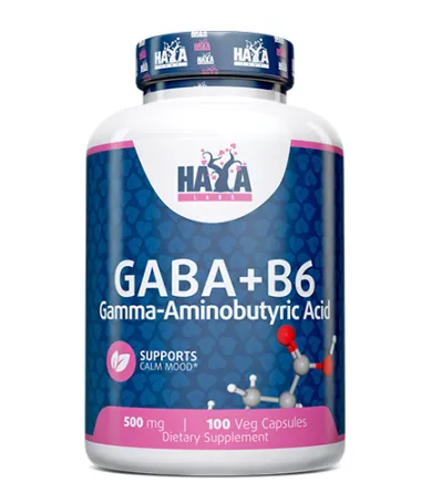 ГАБА + вит. Б-6 500 мг., 100 капс. / HAYA LABS GABA + B-6 500 mg / 100 Vcaps ГАБА + вит. Б-6 500 мг., 100 капс. / HAYA LABS GABA + B-6 500 mg / 100 Vcaps