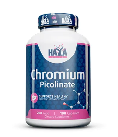 Хром Пиколинат 200 мкг., 100 капс / HAYA LABS Chromium Picolinate 200 mcg / 100 Caps Хром Пиколинат 200 мкг., 100 капс / HAYA LABS Chromium Picolinate 200 mcg / 100 Caps