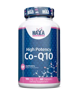 Koeнзим Q10 Висока Концентрация 100 мг., 60 капс. / HAYA LABS High Potency Coenzyme Co-Q10 100 mg / 60 Vcaps
