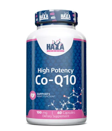 Koeнзим Q10 Висока Концентрация 100 мг., 60 капс. / HAYA LABS High Potency Coenzyme Co-Q10 100 mg / 60 Vcaps Koeнзим Q10 Висока Концентрация 100 мг., 60 капс. / HAYA LABS High Potency Coenzyme Co-Q10 100 mg / 60 Vcaps