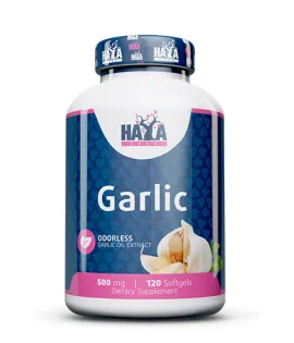 Обезмирисан Чесън 500 мг., 120 софт. / HAYA LABS Odorless Garlic 500 mg / 120 Softgels