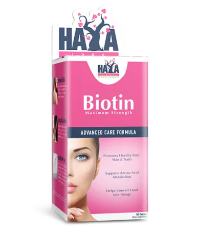 Витамин Б-7 БИОТИН 10 000 мкг.,100 табс. / HAYA LABS Biotin Maximum Strength 10000 mcg / 100 Tabs Витамин Б-7 БИОТИН 10 000 мкг.,100 табс. / HAYA LABS Biotin Maximum Strength 10000 mcg / 100 Tabs
