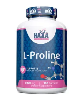 Л-Пролин 1000мг., 100 капс. / HAYA LABS L-Proline 1000 mg / 100 Caps