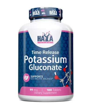 Калиев Глюконат 99 мг., 100 табс. / HAYA LABS Potassium Gluconate 99 mg / 100 Tabs Калиев Глюконат 99 мг., 100 табс. / HAYA LABS Potassium Gluconate 99 mg / 100 Tabs