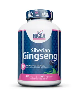Сибирски Женшен 500 мг., 100 капс. / HAYA LABS Siberian Ginseng 500 mg / 100 Caps